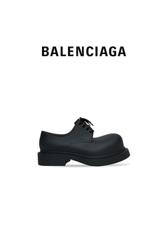 BALENCIAGA巴黎世家STEROID男士圆头绑带德比鞋