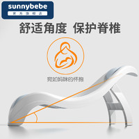 sunnybebe 浴床婴儿洗澡躺托婴儿浴盆躺拖护脊婴儿浴架软胶浴床