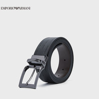 阿玛尼EMPORIO ARMANI皮带EA男士徽标双面用针扣腰带礼盒