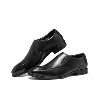 斯凯奇（Skechers）商务休闲鞋扁头德比正装皮鞋204851 黑色/BLK 40
