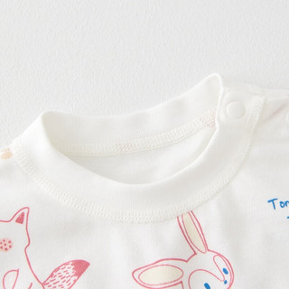 童泰四季5月-4岁婴儿男女内衣套装TS33J471 粉色 80cm
