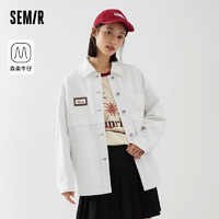 森马（Semir）森柔牛仔|商场同款牛仔外套女中长款女装宽松103523109001