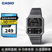 CASIO 卡西欧 男士复古小方块腕表手表 A100WEGG-1A