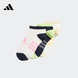 adidas阿迪达斯男大童撞色运动短筒袜子IK4851 酸橙绿/闪光橙/传奇墨水蓝 KXL