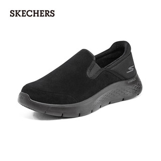 SKECHERS 斯凯奇 男子健步鞋一脚蹬轻便懒人鞋休闲鞋216621  全黑色BBK 44