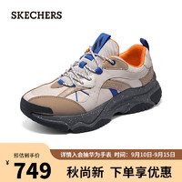 斯凯奇（SKECHERS）复古拼接舒适休闲运动鞋183186 自然色/多彩色/NTMT 39.50 