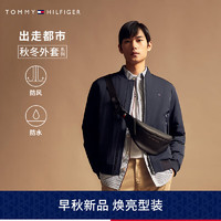 TOMMY HILFIGER男防风防水通勤保暖棒球铺棉外套35256 藏青色DW5 M