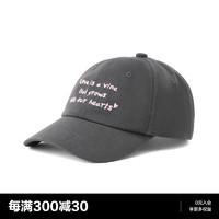 太平鸟太平鸟女装时髦字母棒球帽A3YAD3302 灰色 均码