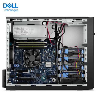 戴尔（DELL)PowerEdge T150塔式入门级服务器文件共享办公打印数据库存储E-2334(四核)/8G/1T/