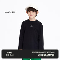 little MO&Co.迪士尼米奇IP littlemoco童装23男女童纯棉长袖T恤KBC3TEE009 黑色 150/68