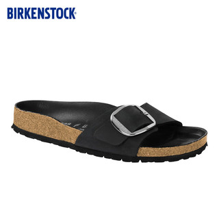 BIRKENSTOCK软木拖鞋女款时尚大巴扣凉拖Madrid Big Buckle系列 棕色-窄版 36