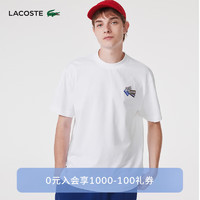 LACOSTE法国鳄鱼男装休闲百搭短袖T恤|TH2059 001/白色 3/170