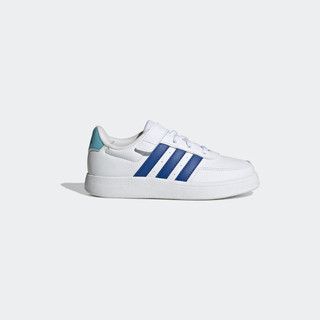 adidas阿迪达斯轻运动Breaknet 2.0 EL男小童魔术贴板鞋小白鞋 白色/深蓝色/淡蓝色 29(175mm)