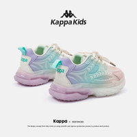 Kappa Kids背靠背卡帕儿童鞋老爹鞋男女童春季软底防滑女孩运动休闲鞋20 蓝色|拍大一码 29码