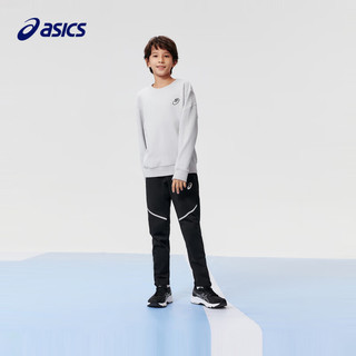 asics/亚瑟士童装卫衣男女儿童保暖加厚加绒套头卫衣 020灰色 110cm