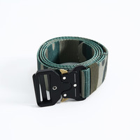 真维斯男款腰带迷彩风休闲男士自动扣时尚LP 青军绿2771 118cm