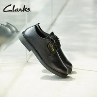 Clarks其乐沙漠伦敦二代男鞋舒适透气方跟时尚简约系带休闲皮鞋 黑色 261735767 39.5