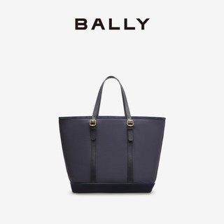 BALLY 巴利 男士海蓝拼条纹织物托特包6304840 海蓝色 均码