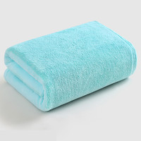 GRACE 洁丽雅 单条装浴巾马卡龙撞色珊瑚绒洗澡吸水速干不易掉毛裹巾家用成人