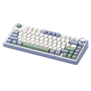 F75 80键 2.4G蓝牙 多模无线机械键盘 雪杉绿 收割者轴 RGB