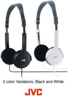 JVC 杰伟世 HA L 50 B 超轻耳机 - 可折叠设计黑色，HA-L50-B-E，均码