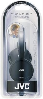 JVC 杰伟世 HA L 50 B 超轻耳机 - 可折叠设计黑色，HA-L50-B-E，均码