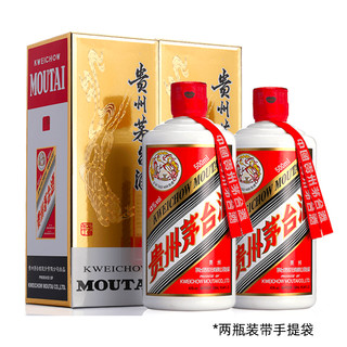 抖音超值购：MOUTAI 茅台 飞天茅台 43%vol 酱香型白酒 500ml*2瓶 双支装