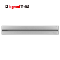 罗格朗电力轨道插座 可移动插线板明装墙壁接线导轨插座 明装轨道0.5米银色