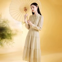 X.YING 香影 女士新中式国风连衣裙 Q633661950