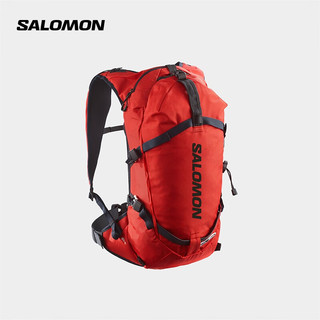 萨洛蒙（Salomon）男女款 户外运动攀登徒步轻量透气舒适多功能双肩背包 MTN 15 火红色 C19278 S/M