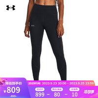 安德玛（UNDERARMOUR）RUSH SmartForm女子训练运动紧身裤1379144 黑色001 S