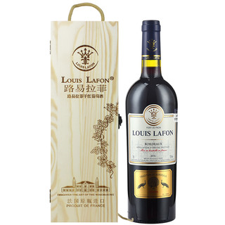 红酒礼盒路易拉菲LOUISLAFON孔雀堡波尔多AOC干红葡萄酒原瓶