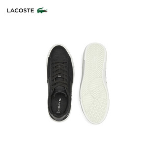 LACOSTE法国鳄鱼男鞋L006系列潮流运动滑板鞋男44SMA0021 312/黑色 42