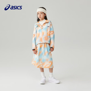 asics亚瑟士童装女童儿童梭织外套三防科技运动外套 8856灯塔橙 150cm