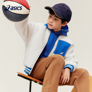 asics/亚瑟士童装便服儿童保暖加绒棒球服运动外套 50藏青色 110cm