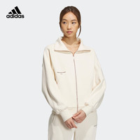 adidas阿迪达斯轻运动女冬季加绒运动翻领夹克外套IX6793 奇妙白 A/XS