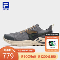 斐乐（FILA）MIND 6+男鞋房跑鞋2023冬运动路跑鞋综训鞋 花岗灰/漂白砂-GB 42