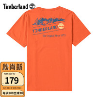 Timberland添柏岚T恤男夏季户外运动上衣口袋宽松舒适纯棉透气短袖A61HH A61HHCL7/橙色 L/180