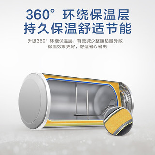 海尔（Haier）电热水器60升家用储水式2200W大功率速热恒温大水量节能省电防电墙安心洗浴EC6001-HE3