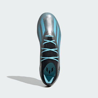 adidas阿迪达斯X CRAZYFAST梅西系列男女软人造草坪足球鞋 银色/黑色/蓝色 42(260mm)