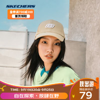 SKECHERS 斯凯奇 男女棒球帽休闲运动帽遮阳帽子 L319U045-00JP 浅柠檬黄 男女同款