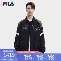 FILA 斐乐男士外套时尚休闲翻领梭织上衣