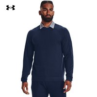 安德玛 UNDER ARMOUR UA秋冬IntelliKnit男子圆领高尔夫运动卫衣1373684 深蓝色408 XL