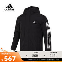 adidas 阿迪达斯 男子3S HOODED JKT棉服 IP2537 XL