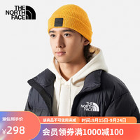 北面（The North Face）针织帽通用款户外舒适保暖秋季55KC 56P/黄色 OS/均码