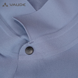 巍德（VAUDE）户外凉感速干衣男运动登山短袖T恤洛奇亚吸湿排汗polo衫 沉静蓝 L