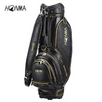 HONMA高尔夫球包CB1831皮革时尚标准球包 男士PU球杆包GOLF套杆包 CB1831黑色