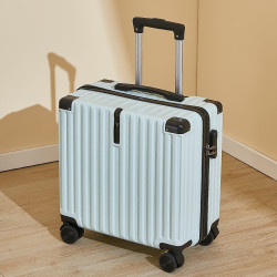 爱多美登机箱小号行李箱轻便迷你密码箱免托运箱子旅行箱冰川蓝18寸