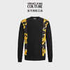 范思哲Versace Jeans Couture男装男士印花加绒圆领卫衣 黑色 L