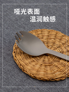 钛途TiTo纯钛筷子勺子叉子餐具套装户外便携钛合金儿童便当盒露营